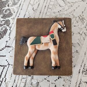 Ceramic Horse Trinket Box